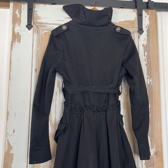 Designer made custom lined black jacket with brown velvet lined detail size XL - Picture 9 of 15